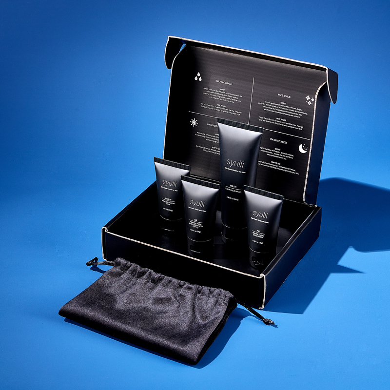 Private Label Men's Skin Care Set Acne Treatment Vitamin C Natural Organic Moisturizing Whitening Anti-Aging for Gift Travel