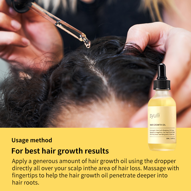 Syulli Hair Growth Oil | Rosemary & Ginger Anti-Hair Loss Oil | Stimulate Follicles