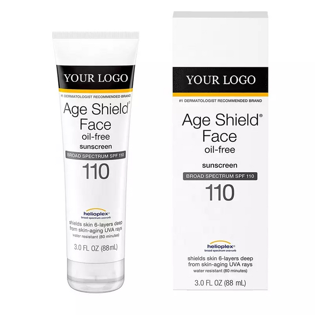 Private Label Natural Sunscreen Lotion SPF 110 Moisturizer Whitening Organic Sunscreen Cream