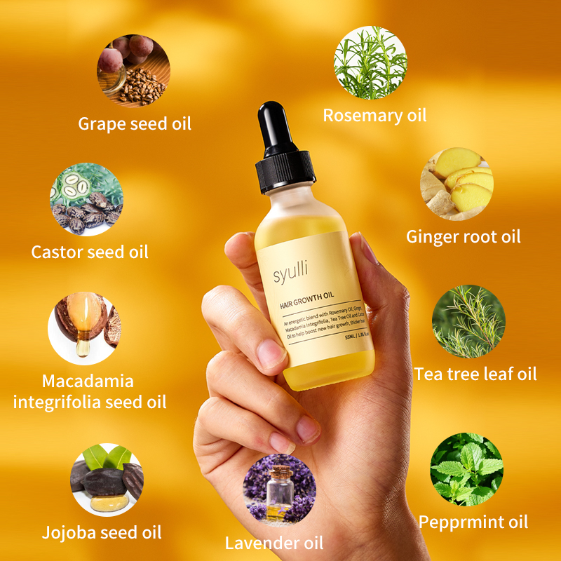 Syulli Hair Growth Oil | Rosemary & Ginger Anti-Hair Loss Oil | Stimulate Follicles