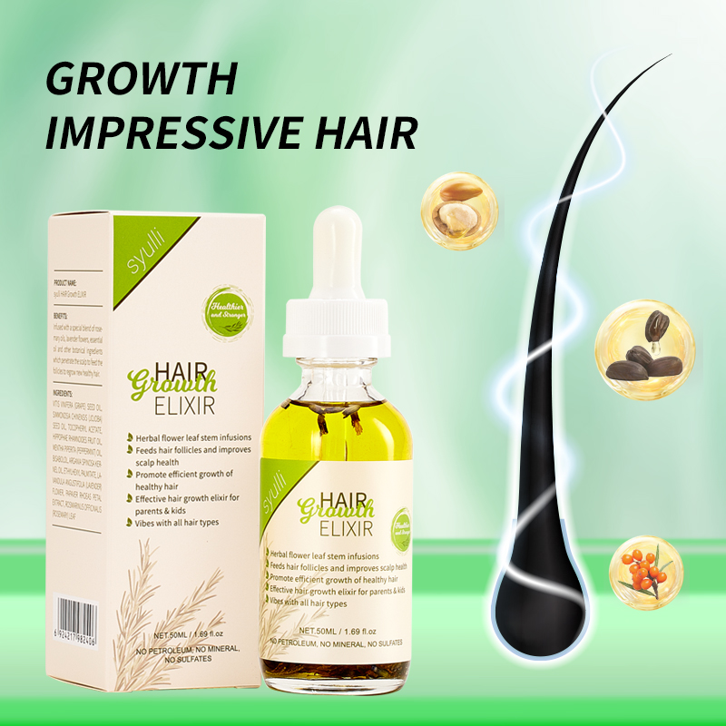 Syulli Herbal Hair Growth Elixir with Rosemary & Peppermint | 8 Plant Extracts | Scalp Treatment | Wholesale & OEM