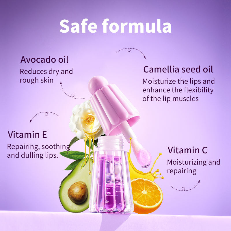 Custom Organic Argan Oil Vegan Peptides Highshine Moisturizing Lightening Hydrating Private Label Repair Lip Care Lip Oil