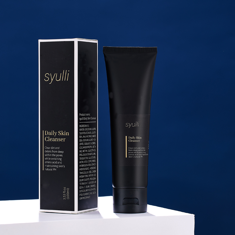 Private Label Men's Face Deep Cleansing Blackhead Remover Oil Control Face Cleanser Face Wash for Men