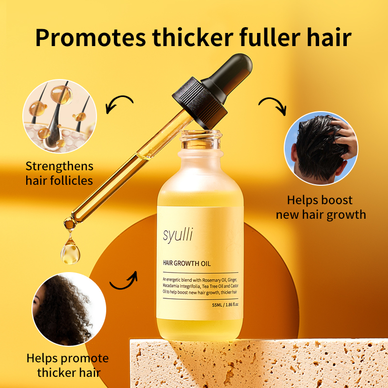 Syulli Hair Growth Oil | Rosemary & Ginger Anti-Hair Loss Oil | Stimulate Follicles