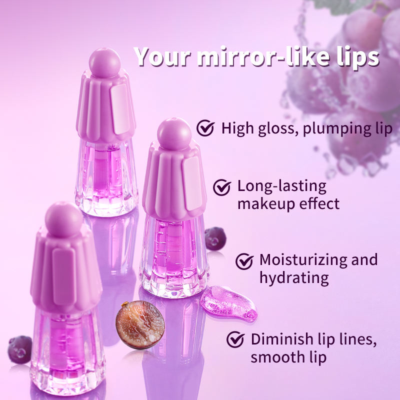 Custom Organic Argan Oil Vegan Peptides Highshine Moisturizing Lightening Hydrating Private Label Repair Lip Care Lip Oil