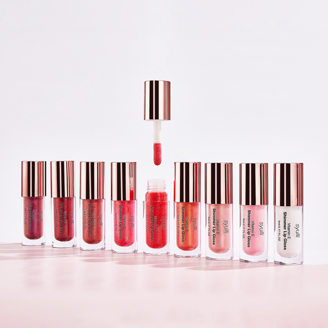 OEM 6 COLORS private label Organic glossy color Nude Shimmer mini Lip Gloss