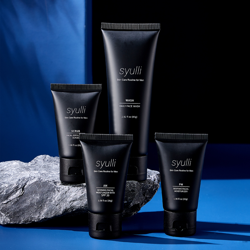 Private Label Men's Skin Care Set Acne Treatment Vitamin C Natural Organic Moisturizing Whitening Anti-Aging for Gift Travel