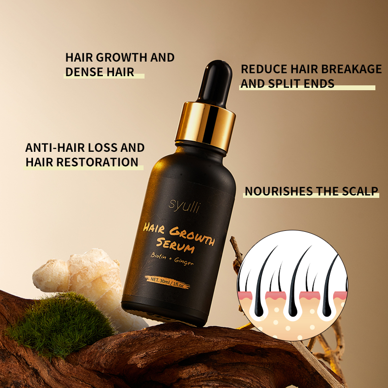 Herbal Hair Growth Serum with Biotin & Ginger